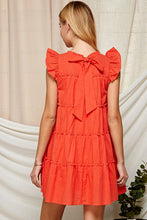 Load image into Gallery viewer, Katherine Coral Sleeveless Babydoll Dress
