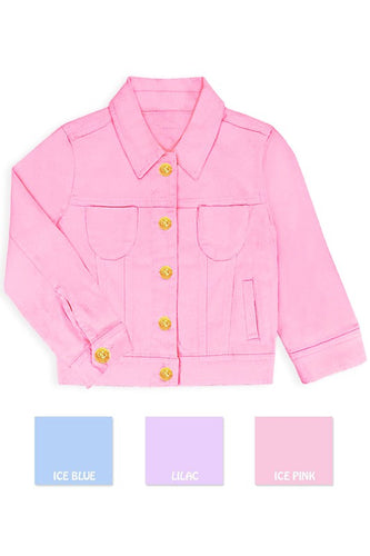 Girls Pink Denim Jacket - Lovell Boutique