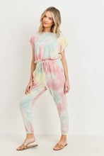 Load image into Gallery viewer, Tie Dye Short Sleeve Jumpsuit - Lovell Boutique
