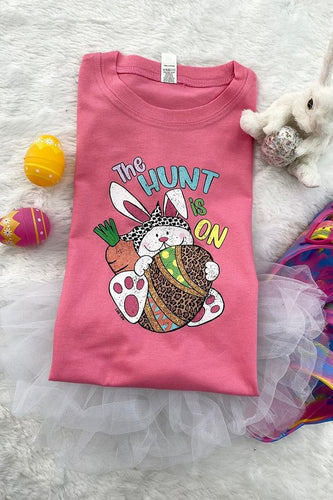 Girls Pink Easter Tee