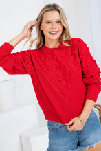 Load image into Gallery viewer, womens long sleeve chevron detail sweater
